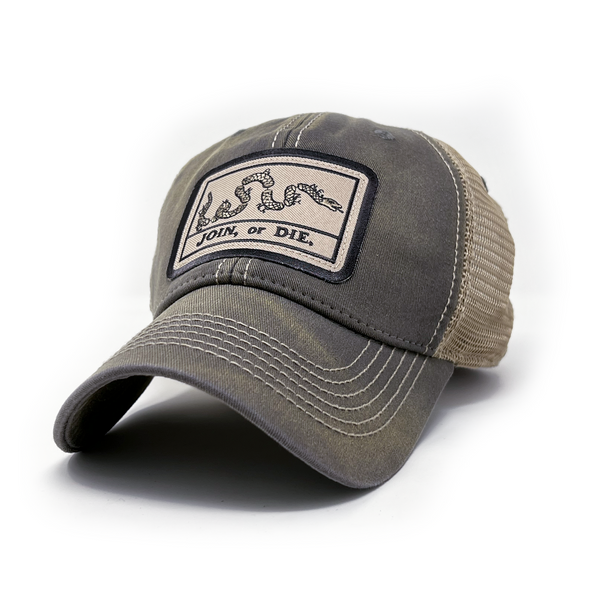 Join or Die Flag Patch Trucker Hat