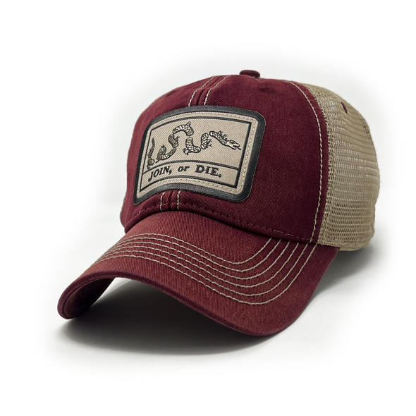 Join or Die Flag Patch Trucker Hat