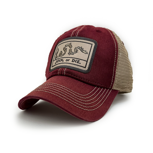 Join or Die Flag Patch Trucker Hat