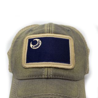 Moultrie Flag Patch Trucker Hat, Driftwood