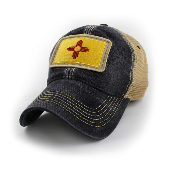 New Mexico Flag Patch Trucker Hat