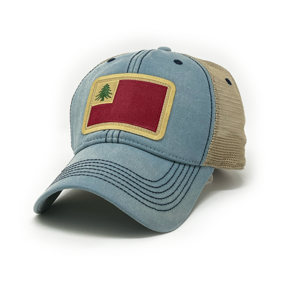 New England Flag Patch Trucker Hat