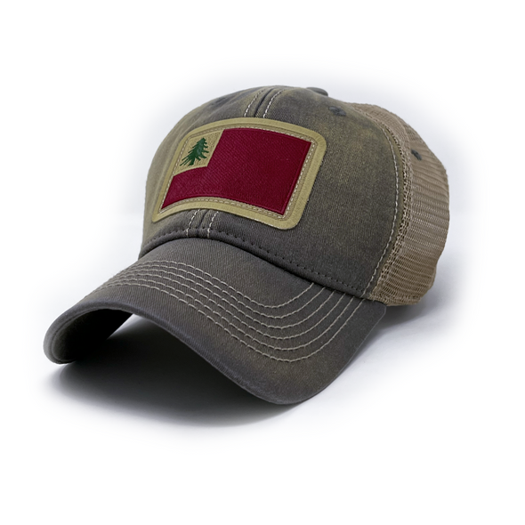 New England Flag Patch Trucker Hat
