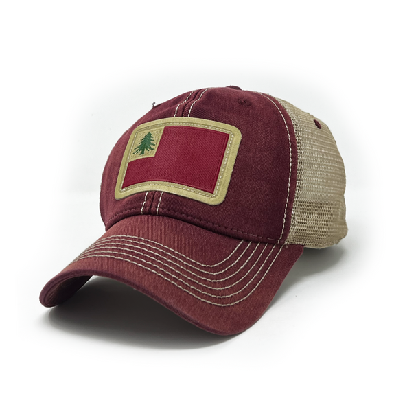 New England Flag Patch Trucker Hat