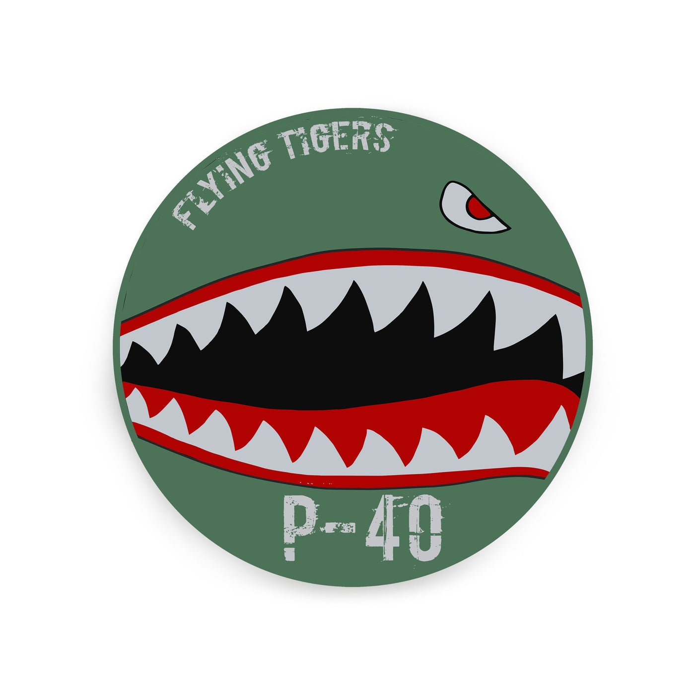 flying tiger motorcycle helmet decak P-40 Flying Tigers 3" Sticker – SL Revival Co