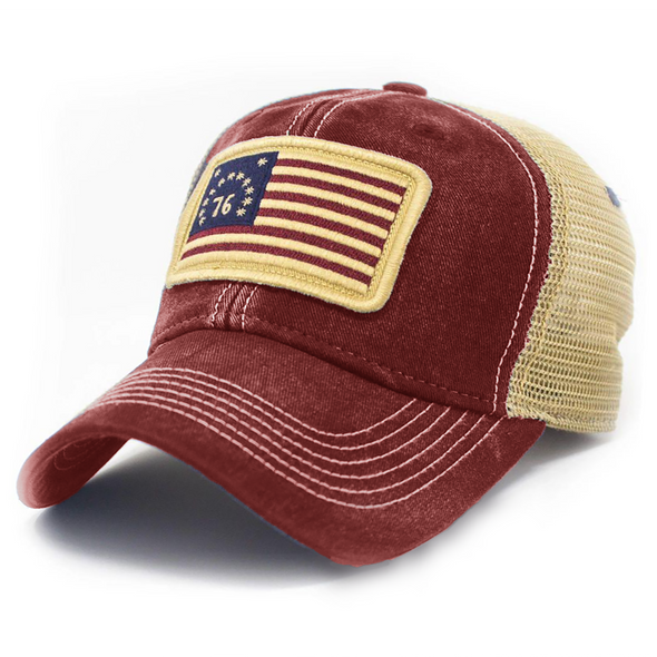 The Bennington USA Flag Patch Trucker Hat