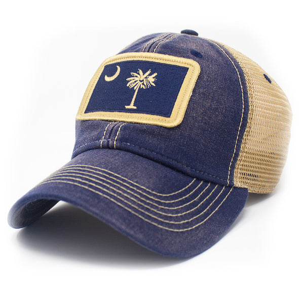 South Carolina Flag Patch Trucker Hat