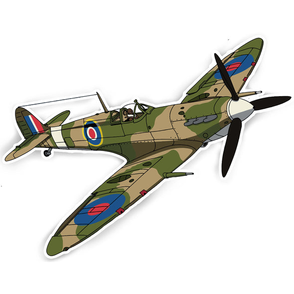 Supermarine Spitfire 4" Sticker