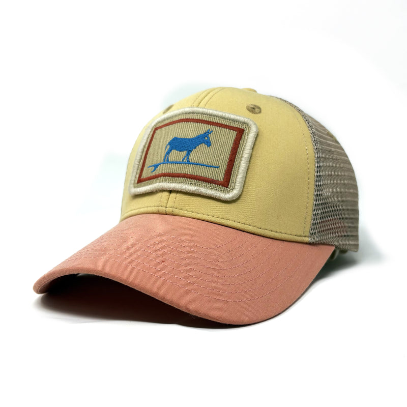 Surfing Jackass Structured Trucker Hat, Sandhills Gold