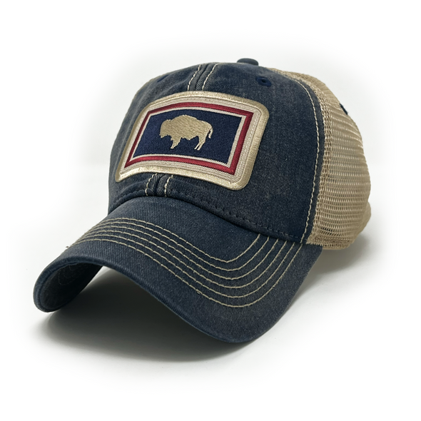 Wyoming Flag Patch Trucker Hat