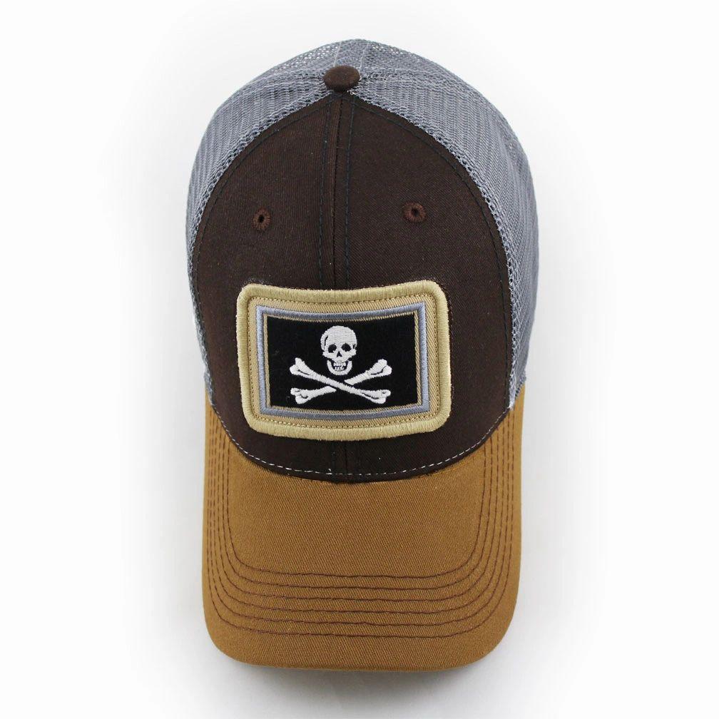 Calico Jack s Jolly Roger Pirate Flag Structured Trucker Hat Timber B SL Revival Co