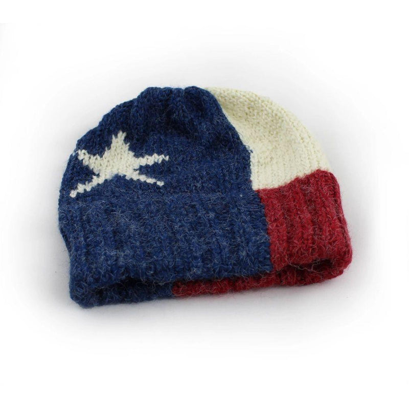 Texas Flag Hand-knit Beanie