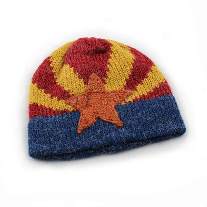 Arizona Flag Hand-knit Beanie