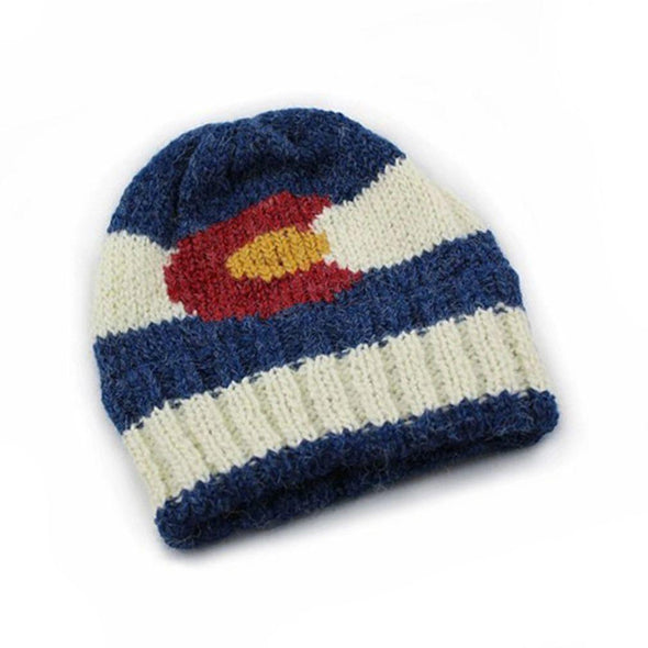 Colorado Flag Hand-knit Beanie