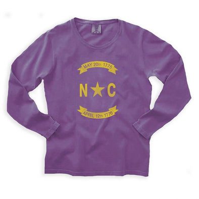 NC Gold Banner T-Shirt, L/S, Violet