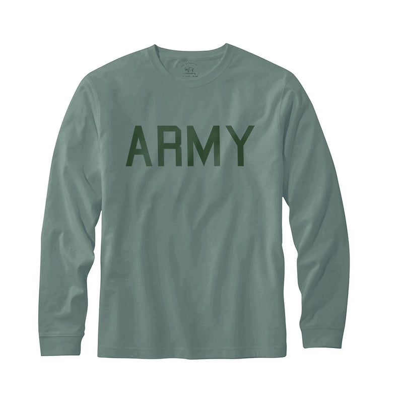 Army Collegiate Long Sleeve T-Shirt, Cypress Green