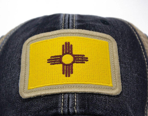 New Mexico Flag Patch Trucker Hat