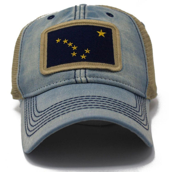 Alaska Flag Patch Trucker Hat