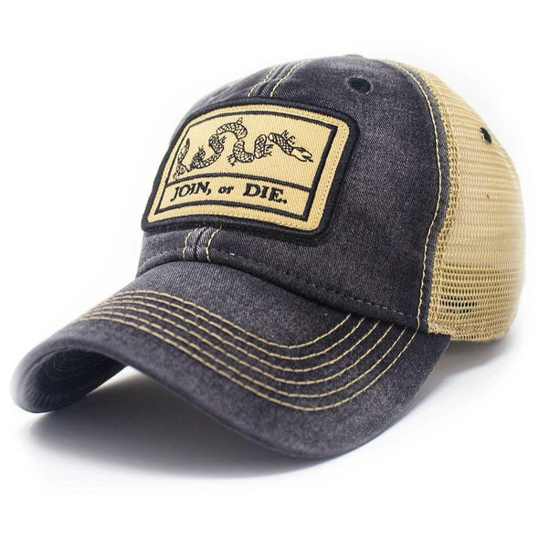 Join or Die Flag Patch Trucker Hat