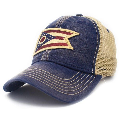 Ohio Flag Patch Trucker Hat