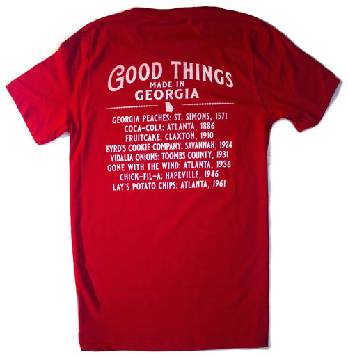 Good Things Made In Georgia T-Shirt, S/S, Red