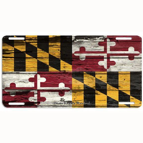 Maryland Flag Vintage License Plate