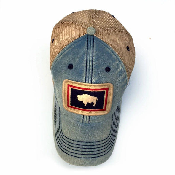 Wyoming Flag Patch Trucker Hat