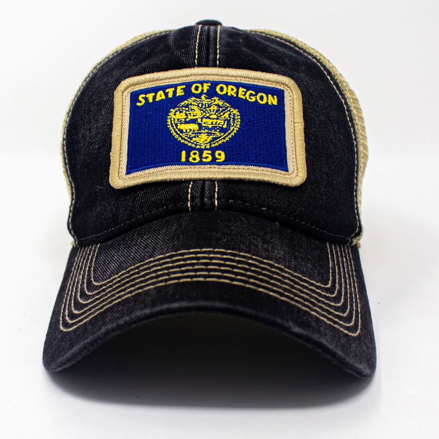 Oregon Flag Patch Trucker Hat, Black – SL Revival