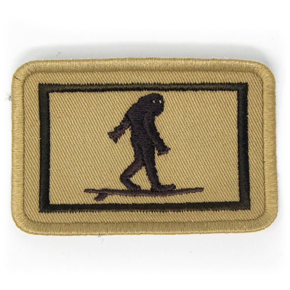 Surfing Sasquatch Embroidered Flag Patch